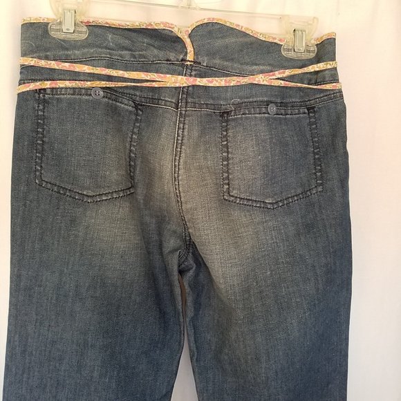 Anthropologie MANOUSH Wide Leg Flare Boho 70s Denim Jeans - Picture 8 of 9